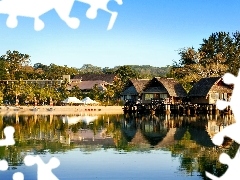 Bungalows, VEGETATION, Vanuatu, The hotel, Oceania