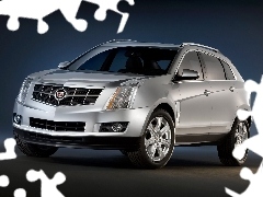 SUV, silver, Cadillac SRX