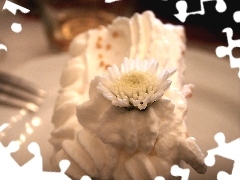 Margaretka, cream, Cake, whipped