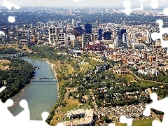 panorama, Edmonton, Canada, town