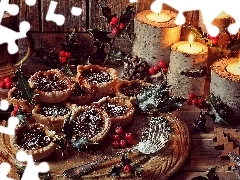 composition, Cup, Candles, Cookies