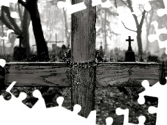 cemetery, Cross, Rosary