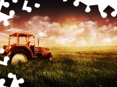 agrimotor, Lany, cereals, Field