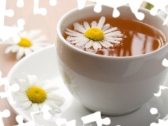 chamomile, cup, tea