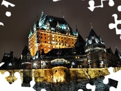 Quebec, Canada, Castle, Chateau Frontenac, Hotel hall