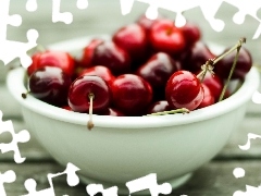 bowl, cherries