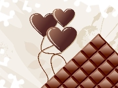 heart, chocolate