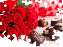 Chocolates, rouge, Valentine