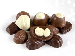 Chocolates, chocolate, White