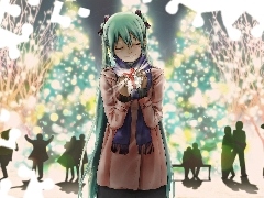 christmas, Miku, Present