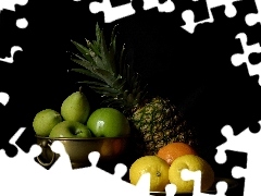 citrus, ananas, apples