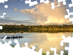 River, Great Rainbows, Cloud, Lodz