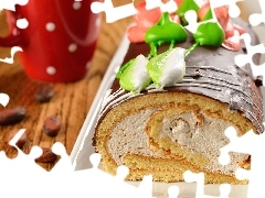 cake, Cup, coffee, collar
