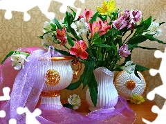 color, Irises, ornamental, vases, beatyfull