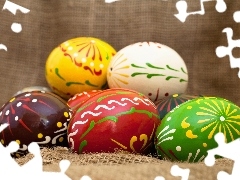 color, Easter, composition, eggs