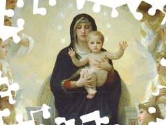 child, mother, copy, Bouguereau, Angels, Divine
