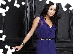 dress, Shay Mitchell, Cornflower