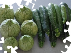 Squashes, green ones, Courgettes