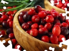 cranberry, wooden, Bowls