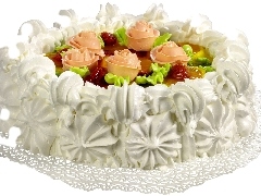 cream, Cake, decoration