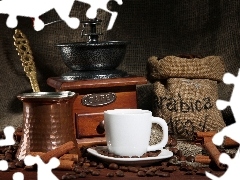 coffee, Mill, Cup, grains