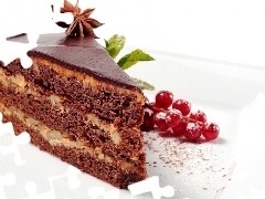 Currant, cake, chocolate