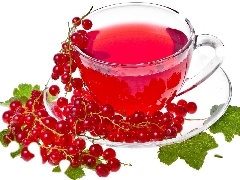 tea, red hot, currant, fruit