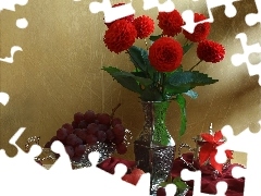 dahlias, Fruits, service, Red, Toyota Silver