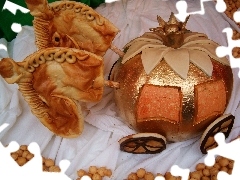 decoration, pumpkin, carriage