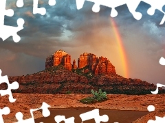 Great Rainbows, Mountains, Desert