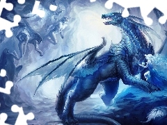 blue, Dragon