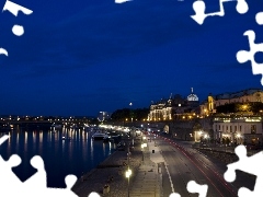 Dresden, illuminated, Town