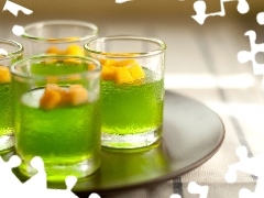 Mango, green ones, drinks