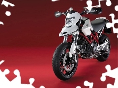 White, Ducati Hypermotard 1100