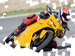 track, Yellow, Ducati 1098
