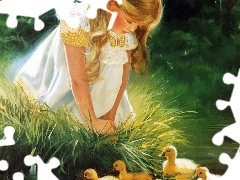 Donald Zolan, girl, ducks