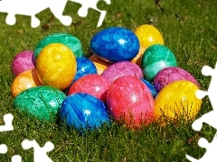 Easter, color, eggs