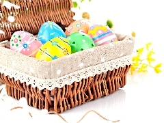 eggs, basket, easter