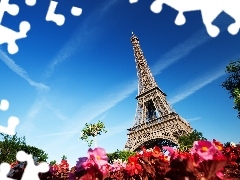 France, tower, Eiffla, Paris