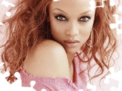 Tyra Banks, Ginger, Eyes, face