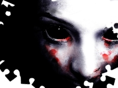 face, bloody, Eyes, Womens