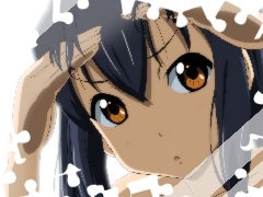 K-ON!, girl, Eyes, Glass