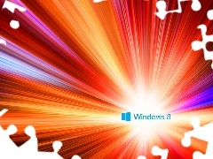 Windows 8, color, flash, light