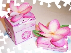 Flowers, frangipani, gifts, Artificial, Boxes