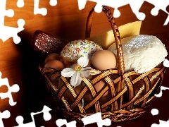 basket, Flower, food, wicker