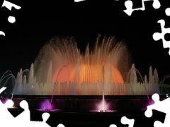 Coloured, fountain