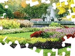 Park, fountain