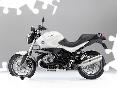 White, black, frame, BMW R1200R