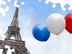 Balloons, Eiffla Tower, France