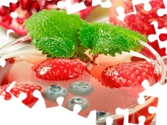 Fruits, dessert, jelly